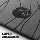 YIHOUSE Memory Foam Grey Bathroom Rug Sets 5 Piece, Ultra Absorbent Bath Mat for Bathroom - Non-Slip Machine Washable & Dry Quickly, 5 Piece Bathroom Mat Set, Dark Grey