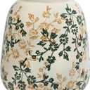 Vintage Ceramic Flower Mini Vase Home Decor - Tabletop Rustic Vase for Decor Living Room Bookshelf Office Kitchen Cottage, White Vases for Bouquet, Chinoiserie | Grand Millennial | 6.1inch