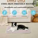 MICROCOSMOS Sleeping Pad & Pet Cooling Mat- Breathable Bubble Surface, EZ Clean. Keep Cooling for Pets, Kids and Adults in Summer.(Brown, 36" x 24")