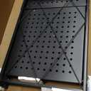 BRIAN & DANY 4-Shelf Foldable Storage Shelves with Wheels, Folding Metal Rack Shelving Unit, Heavy Duty No Assembly Organizer Shelf for Garage, Kitchen, Basement, Pantry, Black