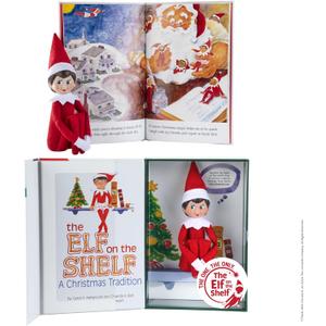 The Elf on the Shelf: A Christmas Tradition - Girl Scout Elf with Blue Eyes - Includes Artfully Illustrated Storybook, Keepsake Box and Official Adoption Certificate
