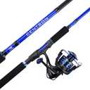 KastKing Centron Fishing Rod and Reel Combo, Spinning & Baitcasting Combos, IM6 Graphite 2Pc Blanks, Stainless Steel Guides with Ceramic Rings, Contoured EVA Handles & Fighting Butt 6' M, 2000 Reel, Spinning 