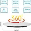 Motorized Turntable Display, 360 Degree Electric Rotating Display Turntable for Display Jewelry, Watch, Digital Product, Shampoo, Glass, Bag, Models, Diecast, Jewelry and Collectibles, Christmas