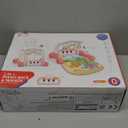 2 in 1 Baby Gym Play Mat with Walker, Kick and Play Piano Gym Activity for Boys Girls, Musical Activity Center Tummy Time Mat for 0-3-6-12-18 Months, Learning Walker Play Gym for Infant Girl Gift (RED)