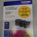 Brother Genuine Standard Yield Color Ink Cartridges, LC1013PKS, Replacement Color Ink Three Pack, Includes 1 Cartridge Each of Cyan, Magenta & Yellow, Page Yield Upto 300 Pages/Cartridge, LC101, EXP 2027/06