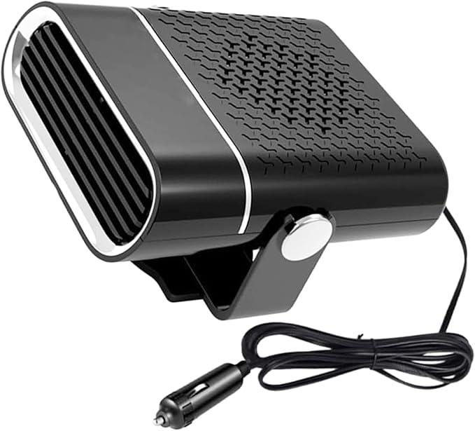 150W Portable Car Heater, 12V Fast Heating Vehicle Heater with Cigarette Lighter Plug, Windshield Defroster & Demister for Car, Truck, SUV - Quick Warm Up Interior & Clear Windows