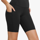 baleaf Women's 8"/ 5"/ 3" Biker Shorts High Waist Yoga Workout Gym Running Volleyball Spandex Shorts with Pockets. Size S