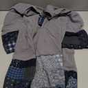 PRIJOUHE Men's Kimono Jackets Cardigan Lightweight Casual Cotton Blends Linen Seven Sleeves Open Front Coat Outwear (Medium, 01-grey)