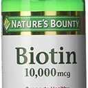 Nature's Bounty Biotin 10,000 mcg, Rapid Release Softgels 120 Each