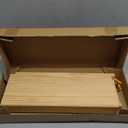 OAKERLAND 16 inch Floating Shelves for Wall Set of 2, Rustic Pine Wood Wall Shelves for Bathroom, Living Room, Bedroom and Kitchen, Picture Ledge for Storage,Books,Room Decor,6x16 inch