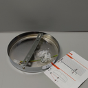 Arturesthome 7" Silver Ceiling Canopy Light Kit Rewind Single Hole with Hardware,Ceiling Plate for Pendant Lighting Chandelier, Screw Fixing on Both Sides