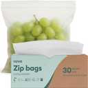 Vove Compostable Quart Bags, Large 30 Count – Freezer Safe, Leak Resistant, Non Toxic Food Storage for Leftovers & Meal Prep , Plastic-Free Eco Bags