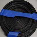 Automotive Door Weather Stripping 20Ft Car Door Rubber Edge Trim Seal Strip Gasket with Top Bulb Easy to Install for Car Bus Camper Boat RV Truck Doors and Home Applications