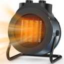 Space Heaters for Indoor Use, 1500W PTC Electric Heater with 90Adjustable Angle, Fast Safety Heat, Small Portable Heater for Office Home (Blue)