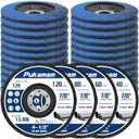 24 Pack of Flap Discs 4 1/2 for Angle Grinder Grit 40 60 80 120 Type 29 Zirconia Grinding Wheel for Wood Metal Sanding
