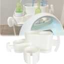 Bottle & Hose Holder for Spectra Breast Pump | for S1, Breast Pump Bottle and Hose Holder, Organize and Simplify Your Pumping Journey, Easy Use (White)