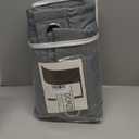 LCOOMZEN 3in1 Layers Noise Cancelling Curtains for Bedroom Grommet Full Blackout Window Drapes Thermal Insulation Winter Curtains for Living Room (1 Panel, Grey, 50" x 84")