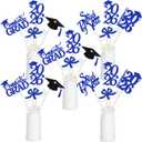 2 x 24Pcs Blue 2026 Graduation Table Centerpieces, Graduation Centerpieces for Tables 2026 Blue Graduation Centerpieces Sticks for 2026 Graduation Party Table Decorations Blue