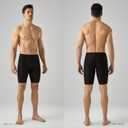 Onvous Swim Jammers for Men | Men's Athletic Swimwear Jammer | Mens Jammer for Swimming | Mens Swim Jammers Size 28-38 (Black)