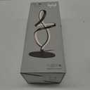 Mayful Modern Table Lamp with LED Spiral Design, Bedside Lamp with Stepless Dimming Switch, Contemporary Nightstand & Black Table Lamp for Bedroom, Living Room, Home Office, 12W 3200K Warm White