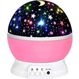 Toys for 1-10 Year Old Girls,Star Projector for Kids 2-9 Year Old Girl Gifts Toys for 3-8 Year Old Girls Christmas Gifts for 4-7 Year Old Boys Birthday Gifts Stocking Stuffers for Kids (A Pink)