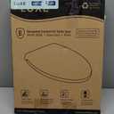 LUXE TS1008E Elongated Comfort Fit Toilet Seat With Slow Close, Quick Release Hinges, And Non-Slip Bumpers (White)