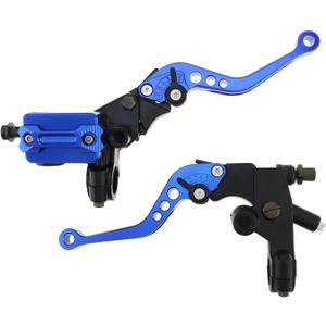 Windance 7/8" 22mm Motorcycle Handlebar Brake Master Cylinder Clutch Lever Fit for Honda Kawasaki Suzuki Yamaha, Aluminum Alloy Left Right Brake Lever Pump (Blue)