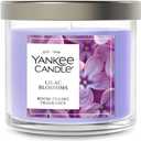 Yankee Candle Small Tumbler Scented Candle with up to 40 Hour Burn Time, Premium Plant Wax Blend for Consistent Burn, 4.3 oz Tumbler Candle with Room Filling Fragrance, Lilac Blossoms