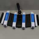 Enhanced Pool Vacuum Head with Direction-Control Handle - Extra-Wide 4LB Professional Weighted Vac Heads Brush & Wheels for Vinyl Liner-Deep Cleaning for Inground & Above Ground Swimming Pool - Blue