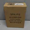 Flameless Candles with Remote Timer, LED Pillar Candles Moving Wick Flickering Battery Operated Pack of 3, Home Decorating for Ambiance, Cycling 24 Hours Timer, Gold