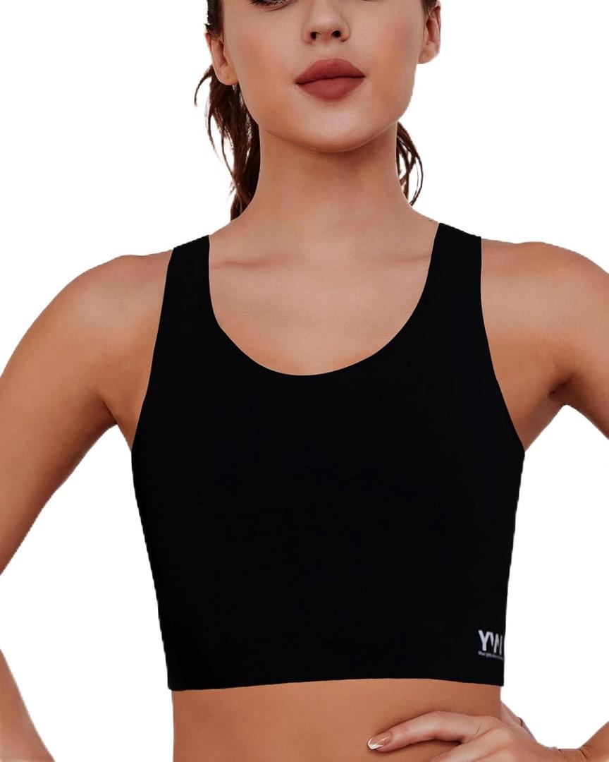 Chest Binder-Female Transgender,FTM Binder Bra for Large Breast, Women's Compression Top, Black, XL