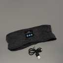 Sleep Headphones Bluetooth Headband Sleeping Headphones Headband Music Eye Mask with Comfortable Earbuds for Side Sleepers, Women Men Tech Gift for Birthday Christmas Stocking Stuffers,Grey