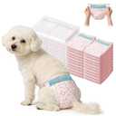 Female Dog Diapers,Disposable Dog Diapers,100 Count,Large,Super Absorbent Leak-Proof Diapers for Dogs in Heat,Excitable Urination,1