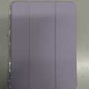 Fintie Hybrid Slim Case for iPad Mini 7 (A17 Pro, 7th Generation) 2024 / iPad Mini 6 (6th Gen) 8.3 Inch, [Built-in Pencil Holder] Shockproof Cover Clear Transparent Back Shell, Lilac Purple