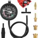 Hromee Fuel Pump and Vacuum Tester Gauge, Carburetor Pressure Diagnostics Leakage Tool Kit
