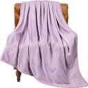 BEDELITE Fleece Blanket Lilac Throw Blankets for Couch & Bed, 300GSM Luxury Plush Cozy Fuzzy Blanket 50" x 60", Super Soft Warm Lightweight Throw Blanket for Travel Camping