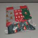 HSELL Mens Fun Patterned Dress Socks Funny Novelty Crazy Design Cotton Socks Gift for Men (One Size, 4 Pairs - Christmas)