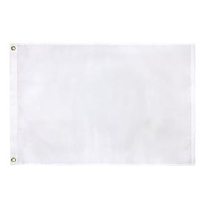 TOPFLAGS Solid White Flag BlanK Flags 2x3 Ft Create Your Own Solid White Flag DIY Blanks Canvas Banner to Decorate with Brass Grommets