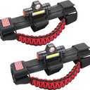 Sukemichi Roll Bar Grab Handles with Light for Jeep Wrangler TJ JK JL,Red