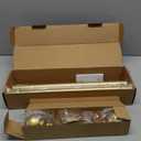 Zeerobee Curtain Rods for Windows 48 to 84, 1 Inch Adjustable Heavy Duty Gold Curtain Rod, Outdoor Indoor Room Divider Modern Drapery Pole, 48-86"