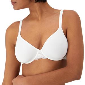 Bali Women's Breathe Modal T-Shirt Bra, Breathable Lightweight Underwire Bra, Convertible Straps (38DD)
