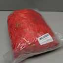 Joyyy 48 Inch Red Faux Fur Christmas Tree Skirt, Luxurious Fluffy Plush Snowflake Tree Collar for Modern Xmas Holiday Decor, Round Large Festive Tree Cover for Home and Party Decoration