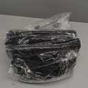 joybest 6 Pack Round Tablecloths 60 Inch Black Table Cloth Fit 20 to 42 Inch Tables, Washable Polyester Fabric Table Cover for Wedding Party Reception Formal Events