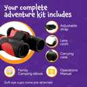 Think Peak Red Binoculars Science Toy for Kids Ages 3-12 Years - Real Compact Outdoor Adventure & STEM Educational Nature Hiking Explorer for Bird Watching, Camping Childrens Birthday Gift