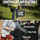 GARLLEN Folding Grill Table, 3-Height Adjustable Lightweight Grill Table with Heat-Resistant Tabletop, Portable Aluminum Camping Table for BBQ, Picnic, Cooking, 35.4" L x 15.7" W, Threaded Install