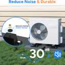Mini Split Pad for Condenser: Ground Base with Anti Vibration Paver Pads for HAVC Accessories-Rubber Isolation Mat for Air Conditioner Outdoor Units Minisplit Heat Pump Systems 34.6"x18.1"x2"