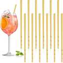 12 Pcs Baseball Bat Cocktail Stirrers Metal Coffee Beverage Stirrer 4.8 Inch Baseball Party Supplies Sports Party and Outing Decoration for Fans(Gold)