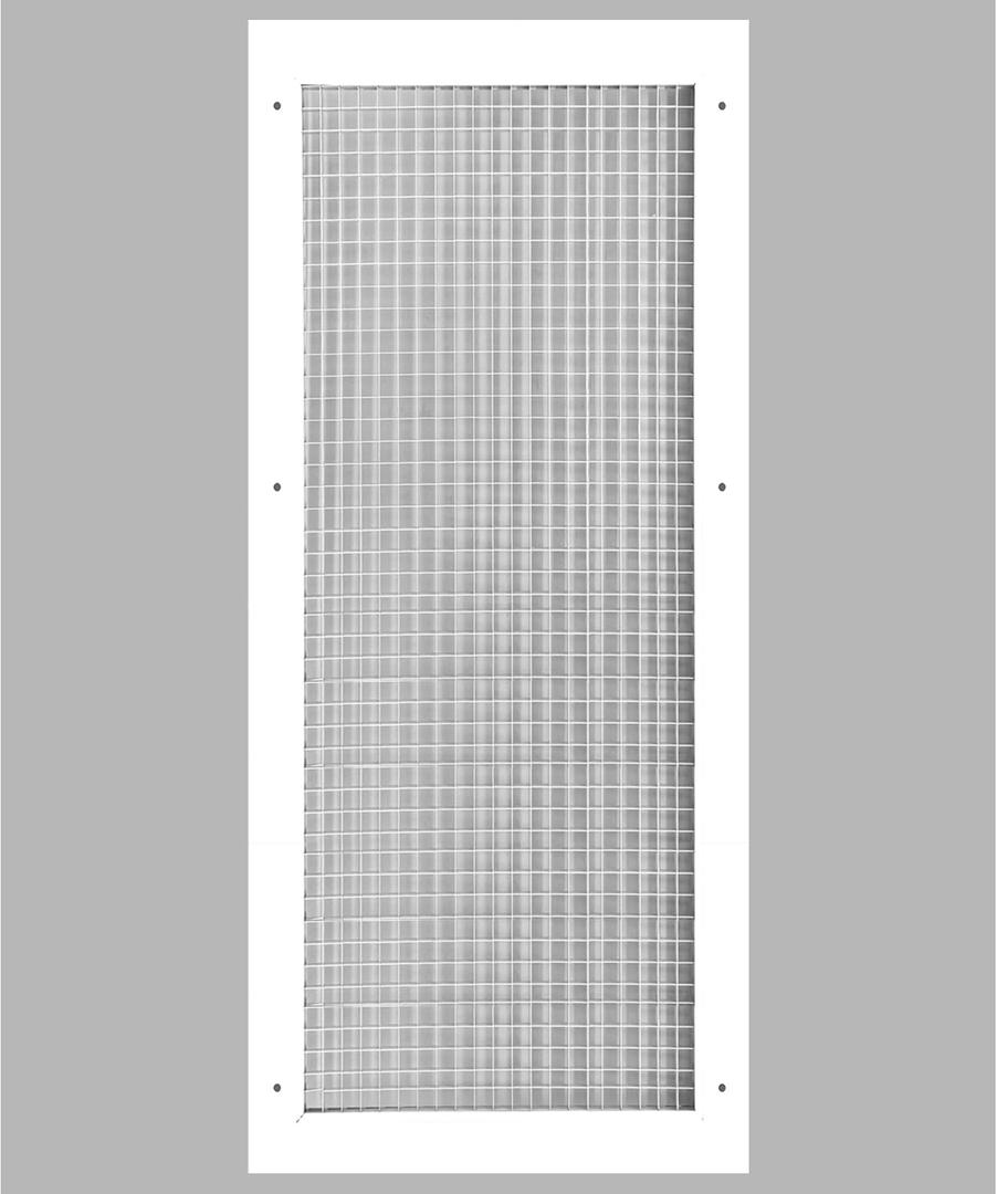HVAC Premium 12'' x 22'' or 22'' x 12'' Cube Core Eggcrate Return Air Grille - Aluminum Rust Proof - HVAC Vent Duct Cover - White [Outer Dimensions: 14.75]