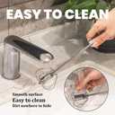 Stainless Steel Semi-Automatic Easy Whisk Handheld Mixer Hand Push Rotary Whisk Blender Egg Beater Hand Push Mixer Stirrer Egg Scrambler for Blending, Whisking, Frothing, Beating & Stirring, 14In