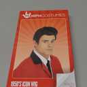 fun shack 50's Men's Black Wig with Sideburns, 1950s Costume Wig for Men, Retro Black Wig for Boys, One Size